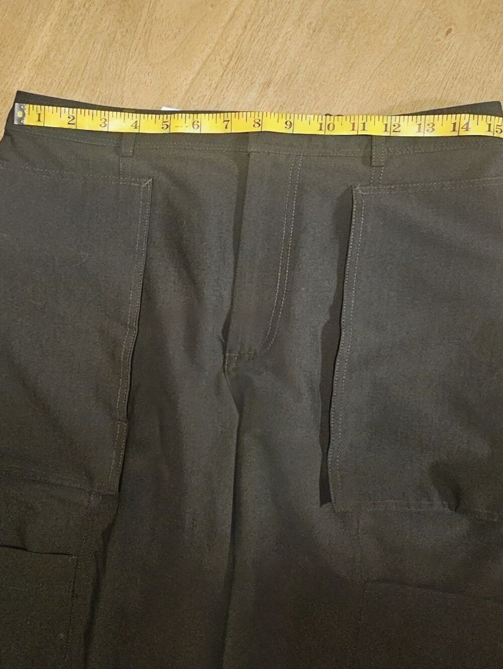 Zara Dark Green Wide Leg Utility Cargo Pants Women's Medium M High Rise - Picture 7 of 11